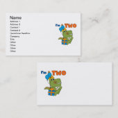 Little Dino 2nd誕生日Tシャツとギフト 名刺 (正面/裏面)