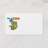 Little Dino 2nd誕生日Tシャツとギフト 名刺 (裏面)