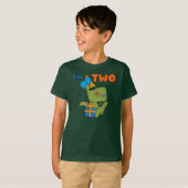 Little Dino 2nd誕生日Tシャツとギフト Tシャツ (正面フル)