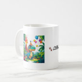 Little Dino, Big Dreams – Editable Dinosaur Mug コーヒーマグカップ (正面左)