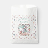 Little Dino Hearts Birthday Personalized フェイバーバッグ (正面)