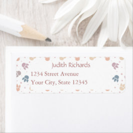 Little Dino Kid's Birthday Party ラベル