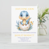 Little Dino on the Way:恐竜の孵化ベビー 招待状 (スタンド正面)