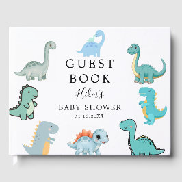 Little Dinosaur Cute Baby Shower ゲストブック