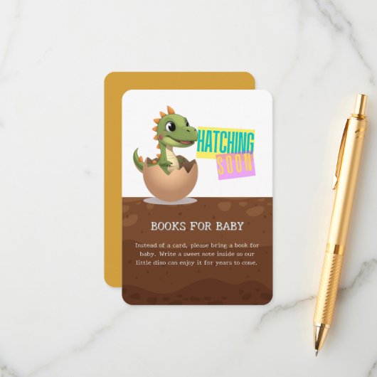 Little Dinosaur Hatching Soon エンクロージャーカード (正面/裏面インサイチュ)