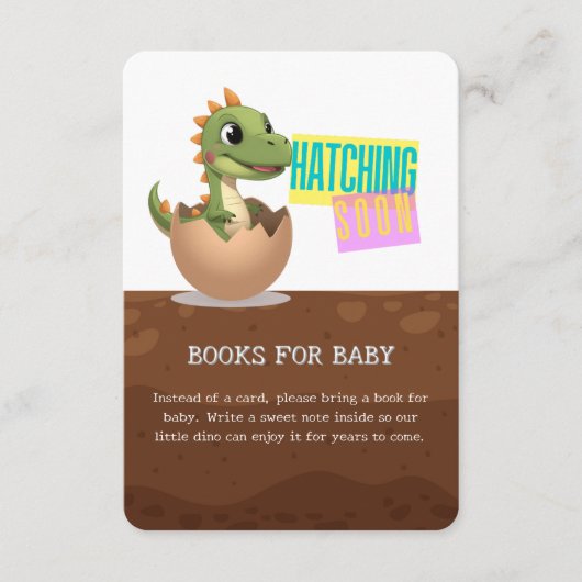 Little Dinosaur Hatching Soon エンクロージャーカード (正面)