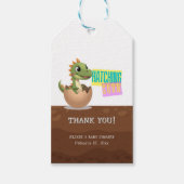 Little Dinosaur Hatching Soon ギフトタグ (正面)