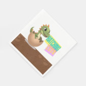 Little Dinosaur Hatching Soon スタンダードランチョンナプキン (角)