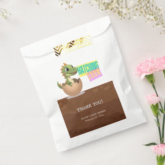 Little Dinosaur Hatching Soon フェイバーバッグ (封をした状態)