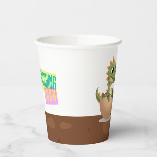 Little Dinosaur Hatching Soon 紙コップ (左)