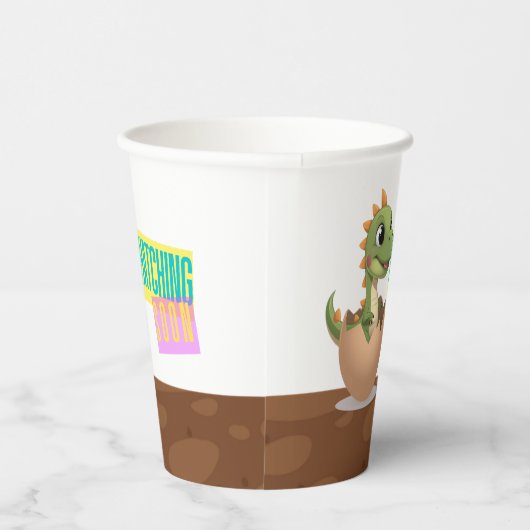 Little Dinosaur Hatching Soon 紙コップ (右)