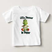 Little Dinosaur in diapers ベビーTシャツ (正面)