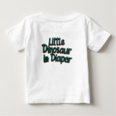 Little Dinosaur in diapers ベビーTシャツ (裏面)