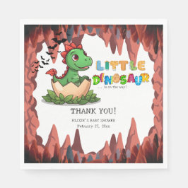 Little Dinosaur Is on the Way スタンダードランチョンナプキン