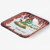 Little Dinosaur Is on the Way ペーパープレート (傾斜あり)