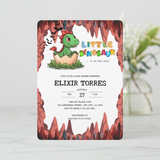 Little Dinosaur Is on the Way 招待状 (スタンド正面)