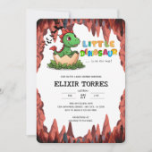 Little Dinosaur Is on the Way 招待状 (正面)