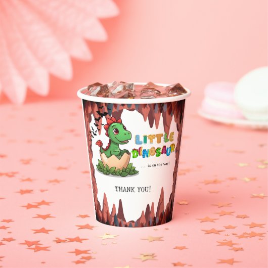 Little Dinosaur Is on the Way 紙コップ (インサイチュ)
