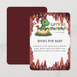 Little Dinosaur Is on the Way Books for Baby エンクロージャーカード