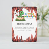 Little Dinosaur Is on the Way Diaper Raffle エンクロージャーカード (スタンド正面)