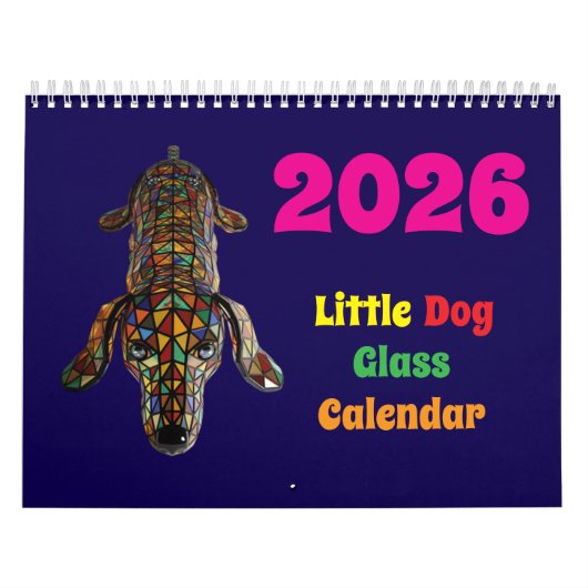 Little Dog Glass Calendar カレンダー (カバー)