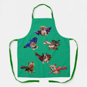 Little Dog Superhero Apron エプロン (正面)