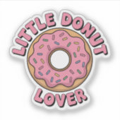 Little Donut Lover | キッズ シール (正面)