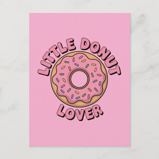 Little Donut Lover | キッズ ポストカード (正面)