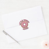Little Donut Lover | キッズ ラウンドシール (封筒)