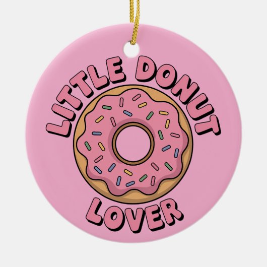 Little Donut Lover | 子供 セラミックオーナメント (正面)