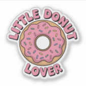 Little Donut Lover | Kids シール (正面)