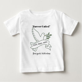 Little Dove of Love – Personalized Baby T-Shirt ベビーTシャツ