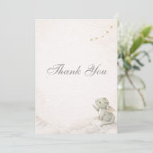 Little Dragon Almost Here Baby Shower サンキューカード (スタンド正面)