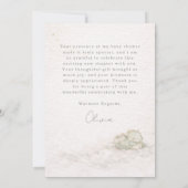 Little Dragon Almost Here Baby Shower サンキューカード (裏面)