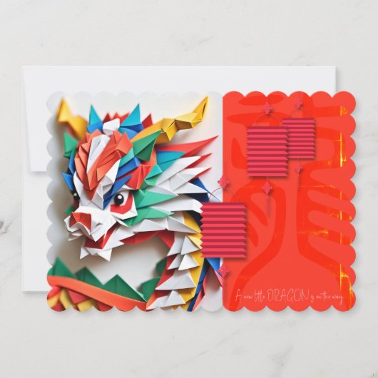 Little Dragon Baby Shower写真の白いフレームを追加I (正面)