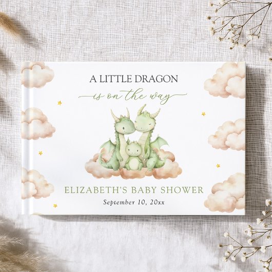 Little Dragon Baby Shower Guest Book ゲストブック