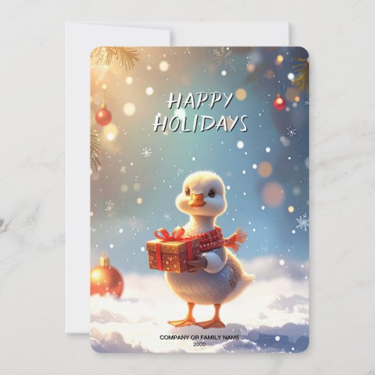 Little Duck Christmas Holiday Card シーズンカード (正面)
