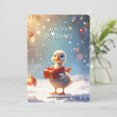 Little Duck Christmas Holiday Card シーズンカード (スタンド正面)