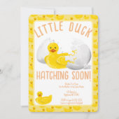 Little Duck Hatching Soon Baby Shower Invitation 招待状 (正面)