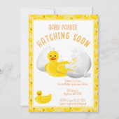 Little Duck Hatching Soon Baby Shower Invitation 招待状 (正面)
