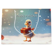 Little Duck Holiday Gift Bag ラージペーパーバッグ (正面)