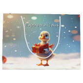 Little Duck Holiday Gift Bag ラージペーパーバッグ (裏面)