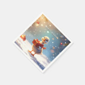 Little Duck Holiday Napkin スタンダードカクテルナプキン (角)