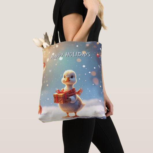 Little Duck Holiday Tote Bag トートバッグ (クローズアップ)