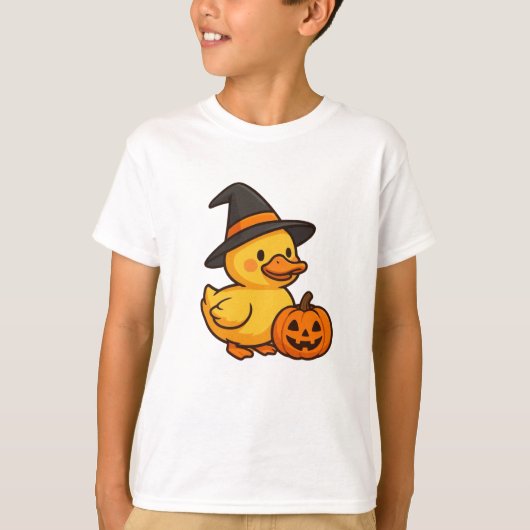 Little Duck in Halloween World Boys’T-shirts Tシャツ (正面)