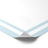 Little Ducking Baby Shower Welcome Sign Poster ポスター (角)