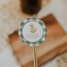 Little Duckling | クラシックなニュートラルギンガム ラウンドシール