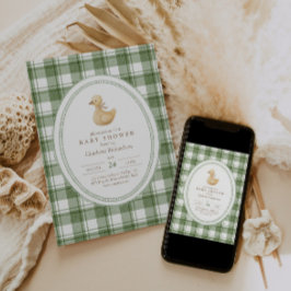 Little Duckling | シンプルなベビーシャワー 招待状