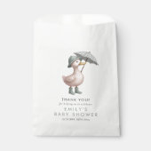Little Duckling Baby Shower Guest Thank You フェイバーバッグ (正面)