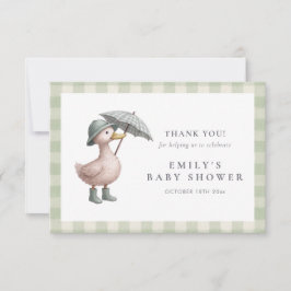 Little Duckling Baby Shower Thank You Card サンキューカード